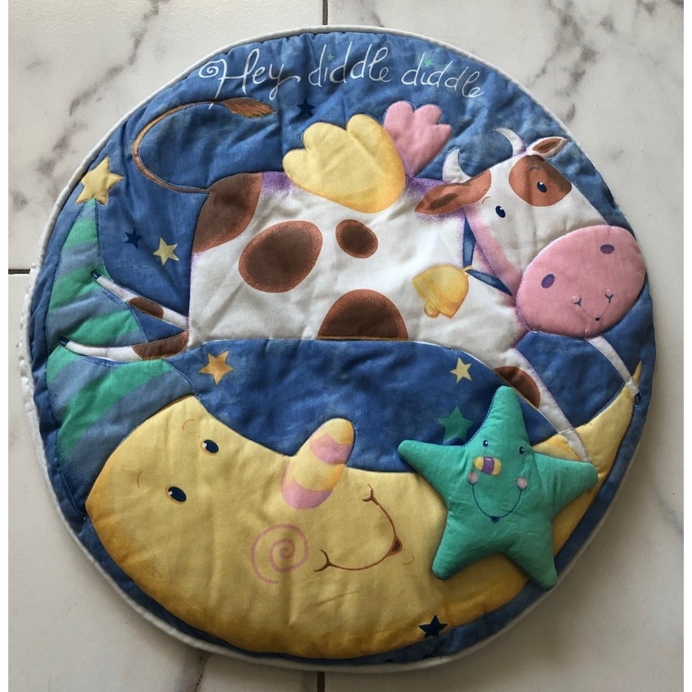 OVER‎ THE MOON Nursery Rhyme Wall Hanging RETIRED Viv Eisner Hess VGUC 1996